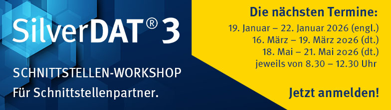 Die nächsten Termine der Workshops für DAT Schnittstellenpartner: 19.1.26–22.1.26 (english), 16.3.26–19.3.26 (deutsch), 18.5.26–21.5.26 (deutsch)